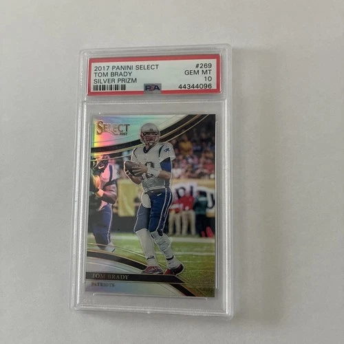 2017 Panini Select Tom Brady #269 Silver Prizm FIELD Level PSA 10 GEM MT 💎
