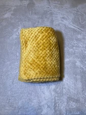 Golden Brown Baby Blanket Bronze Waffle Textured Soft Plush Security Lovey 30x40