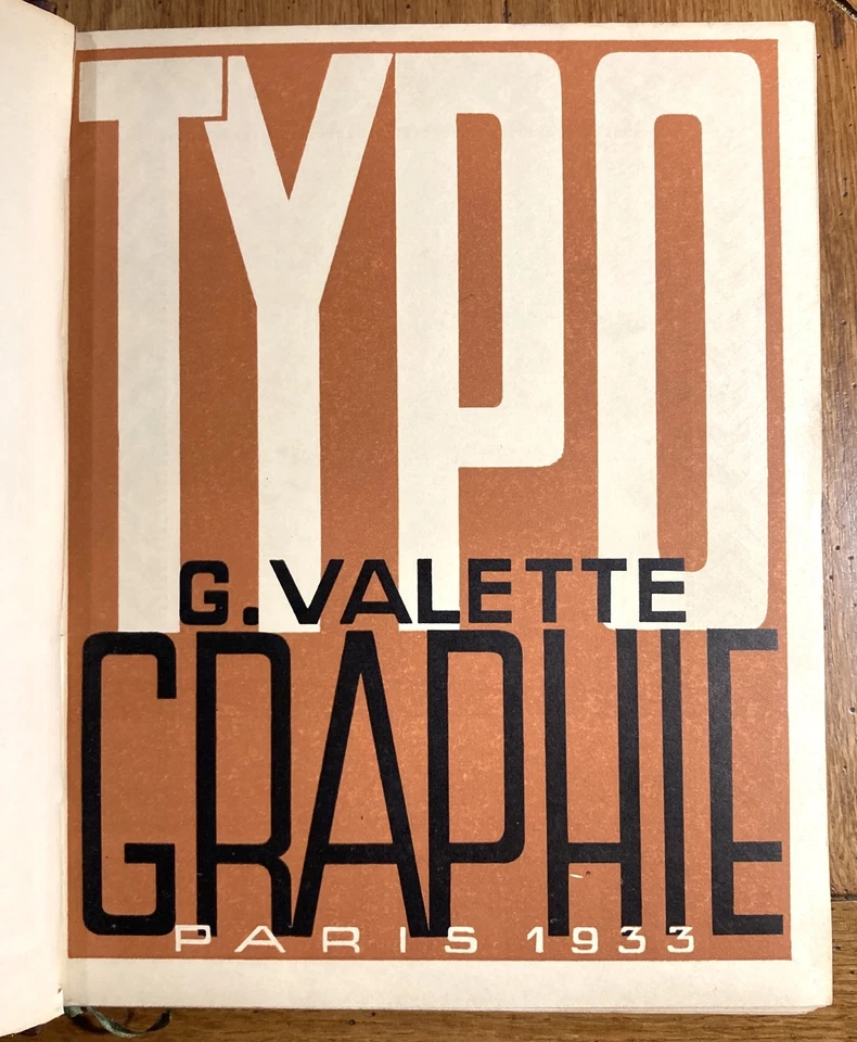 Georges Valette Typographie Ecole Estienne Ex. Numéroté (Belle Reliure) - Photo 4/4