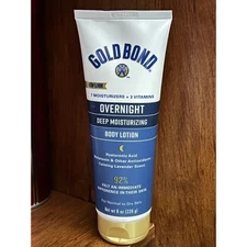 Gold Bond Overnight Deep Moisturizing Body Lotion 8 oz 7 Moisturizers 3 Vitamins