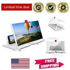 Portable 12" HD Screen Magnifier – Enhances Movies & Gaming on All Smartphones