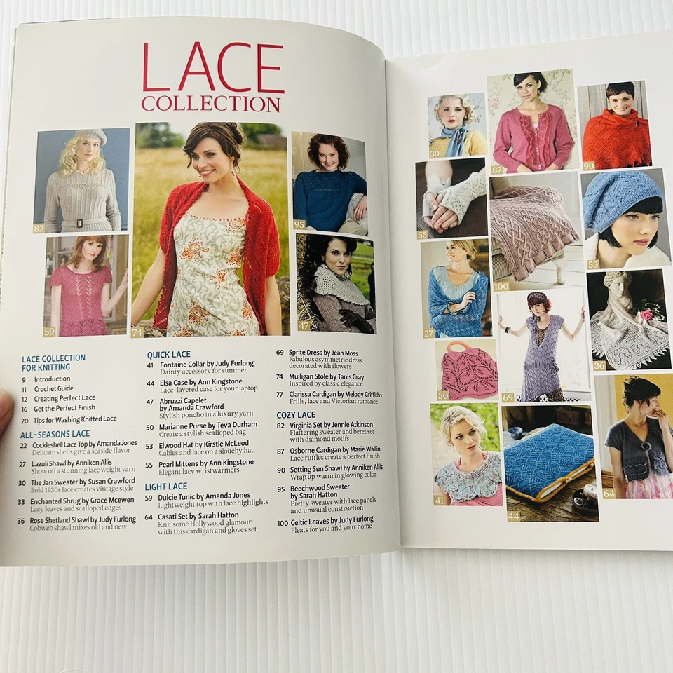 LACE COLLECTION for Knitting Pattern Book Intricate Feminine Simple Accessories - Image 3 of 4