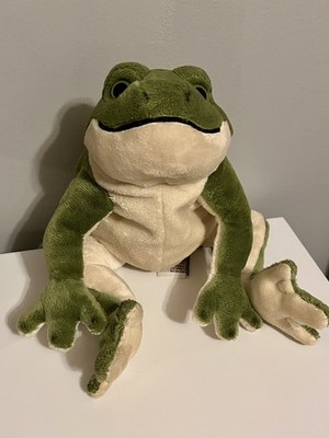 Gund 14  Frog Plush Filmore Jr. Green 32059 Plastic Pellets Stuffed Amphibian