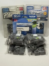 Compatible Brother Laminated P-Touch Label TZe - Lot Of 10 9mm-24mm