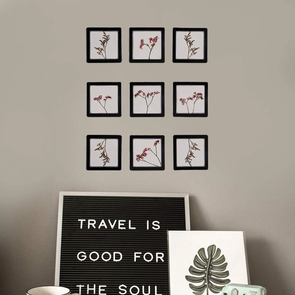 Soportes de exhibición con marco flotante 3D negro, vitrina de monedas de 20 piezas, 2,8 X 2 Foto 2 de 4