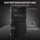 Electric Bass Guitar Hardshell Case Wood Square Carrying Portable Waterproof Box — photo 2