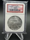 2006 $1 AMERICAN SILVER EAGLE NGC MS69 1 OF FIRST 50,000 STRUCK FLAG RED LABEL