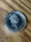 Sterling Silver 1985 British Virgin Islands Queen Elizabeth The Second
