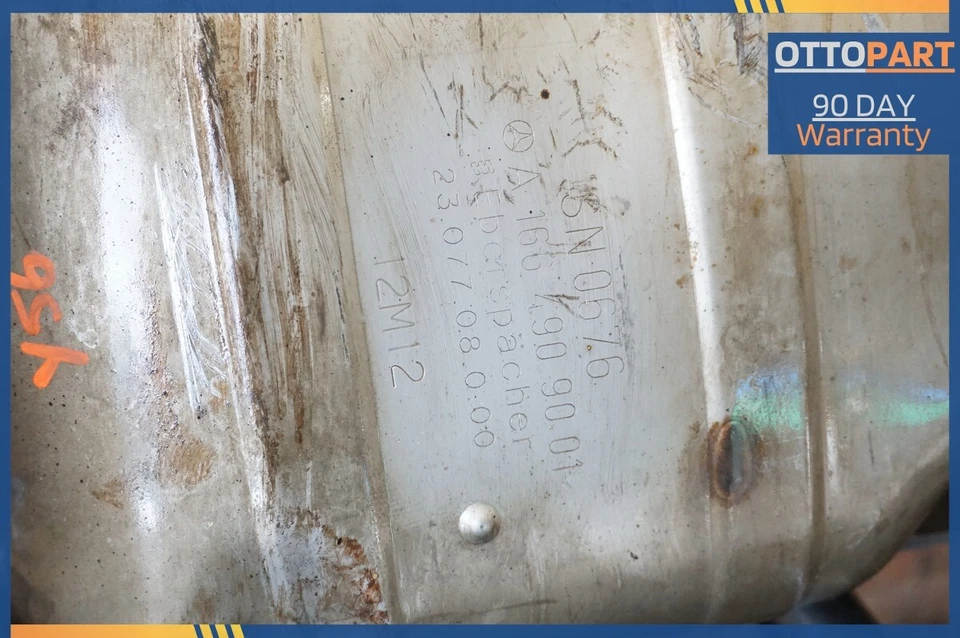 2013-2014 MERCEDES BENZ GL450 X166 4.7L GAS REAR EXHAUST PIPE MUFFLER OEM  - Image 3 of 4