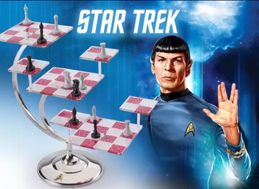 Star Trek Tridimensional 3D Chess Set Replica