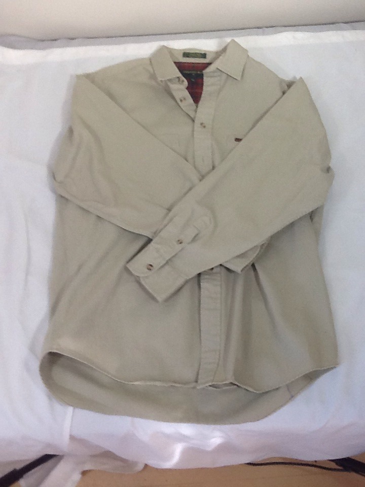 FILA St637 Embassy Row camicia abito maniche lunghe kaki con bottoni XL