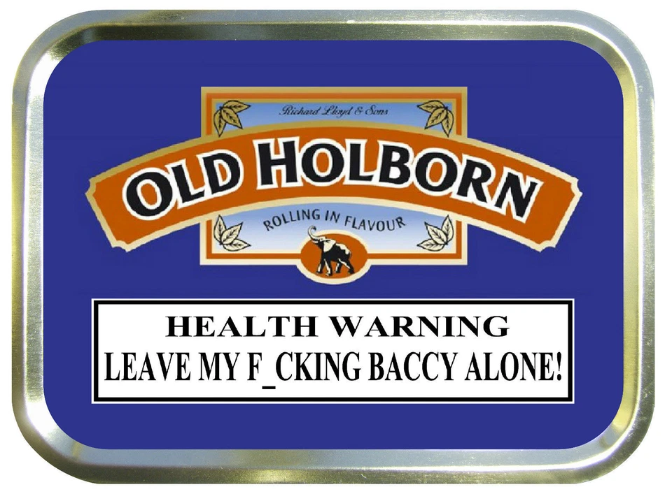 Old Holborn 2oz Gold Tobacco Tin, Stash Can, Storage Tin, Smokers, Empty Tin