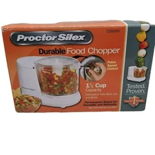 Proctor Silex Food Chopper Processor White Hamilton Beach 1 1/2 Cup Capacity