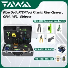 Fiber Optic Loss Tester, Fiber Stripper Toolkit TFS-40D with OPM , Fiber Cleaver