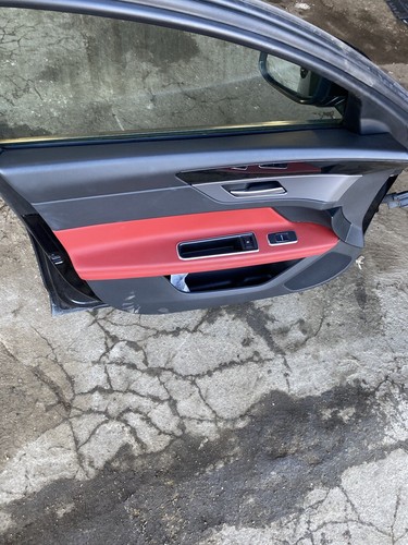 JAGUAR Xf SEAT INTERIOR COMPLETE IN BLACK RED LEATHER FRONT REAR 2015 - 2019 - Picture 9 of 11