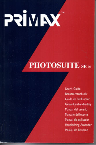 Primax Photosuite SE TM Benutzerhandbuch Manual 