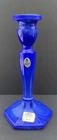 Fenton Art Glass Candlestick Periwinkle Blue 9071 P2 Candle Holder 2004