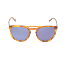 GANT GA7104 55V Havana Aviator Plastic Sunglasses Frame 55-22-145 Blue Lenses