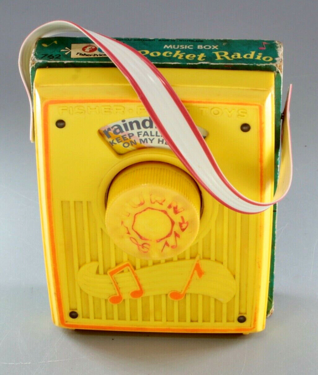 VTG 1972 Fisher Price Music Box Pocket Raindrops New products world's Cheap mail order specialty store highest quality popular Fall Radio Keep