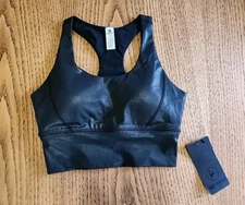 90 degree by reflex  Crop top or  Bra? Size Small Black Color New With Tag