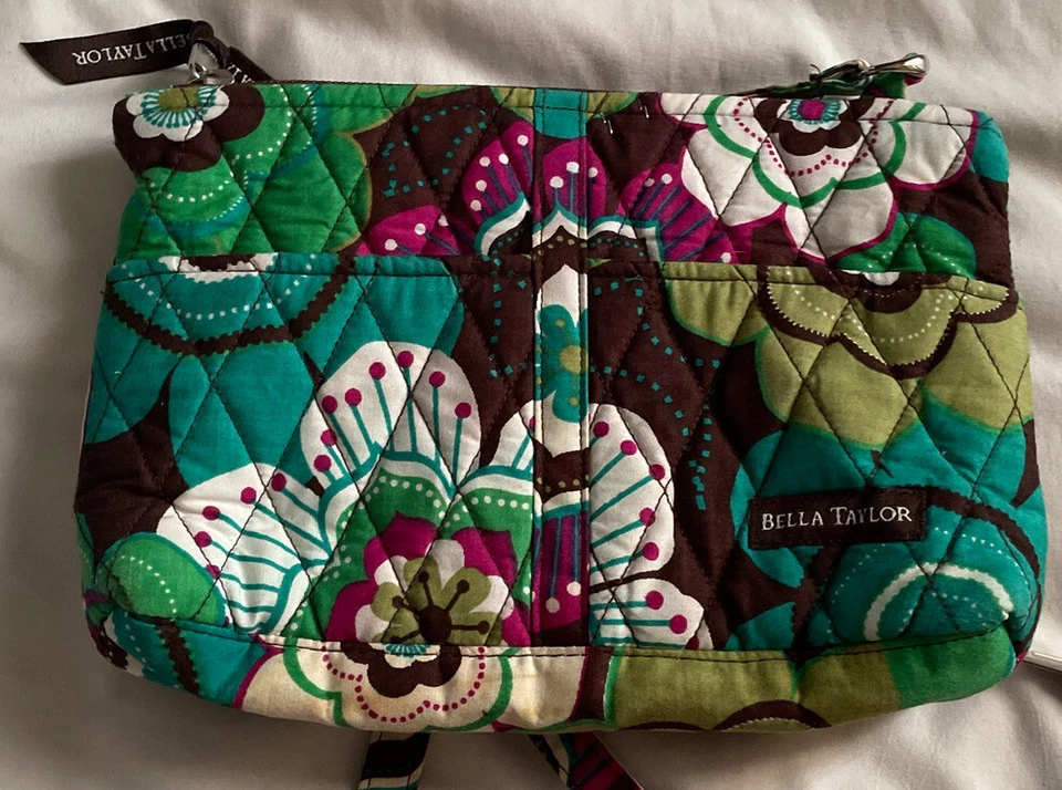 Bolsa de ombro Bella Taylor curva brilhante floral acolchoada bolsa de mão multicolor  - Imagem 3 de 4