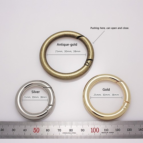 handbag O-rings accessories orings gold silver antique-gold stuffs for bags - Picture 33 of 40