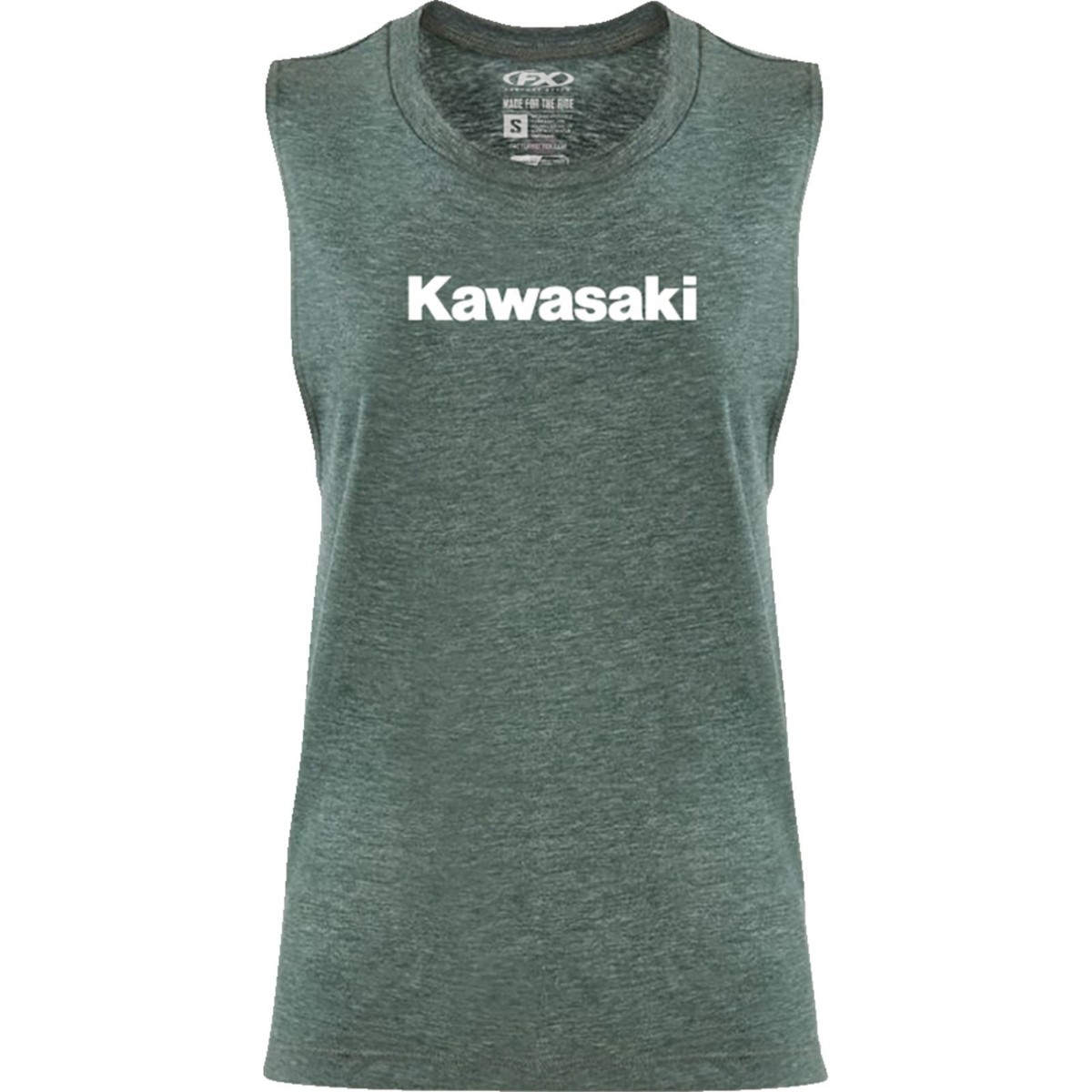 グリーン タンクトップ Women's Kawasaki Muscle Tank Top - Heather Forest Green - X