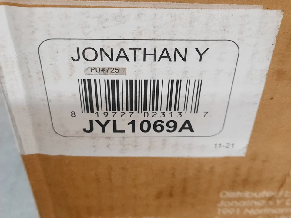 Jyl1069a Edward 27" Lámpara de Mesa LED Vidrio/Cristal Contemporánea Transición Bedsi Foto 4 de 4