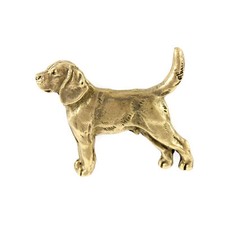Beagle - Vergoldete Brosche, eleganter Hundeschmuck, einzigartige Brosche der Ma
