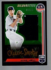 2022 USA Stars & Stripes Black Gold Autograph Jersey #SIL-OS Oliver Santos /75