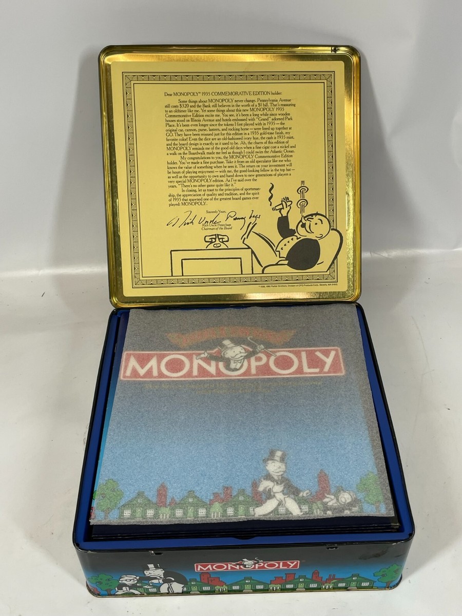 Parker Brothers Monopoly 1935 Commemorative Edition Game