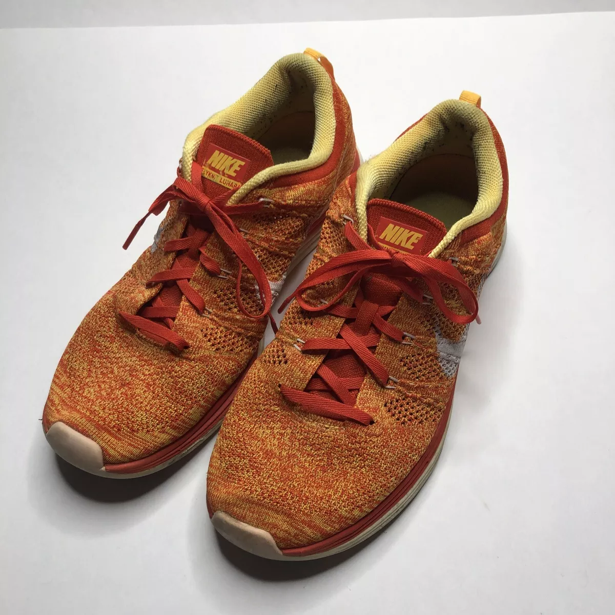 Nike flyknit lunar 1 on sale homme orange