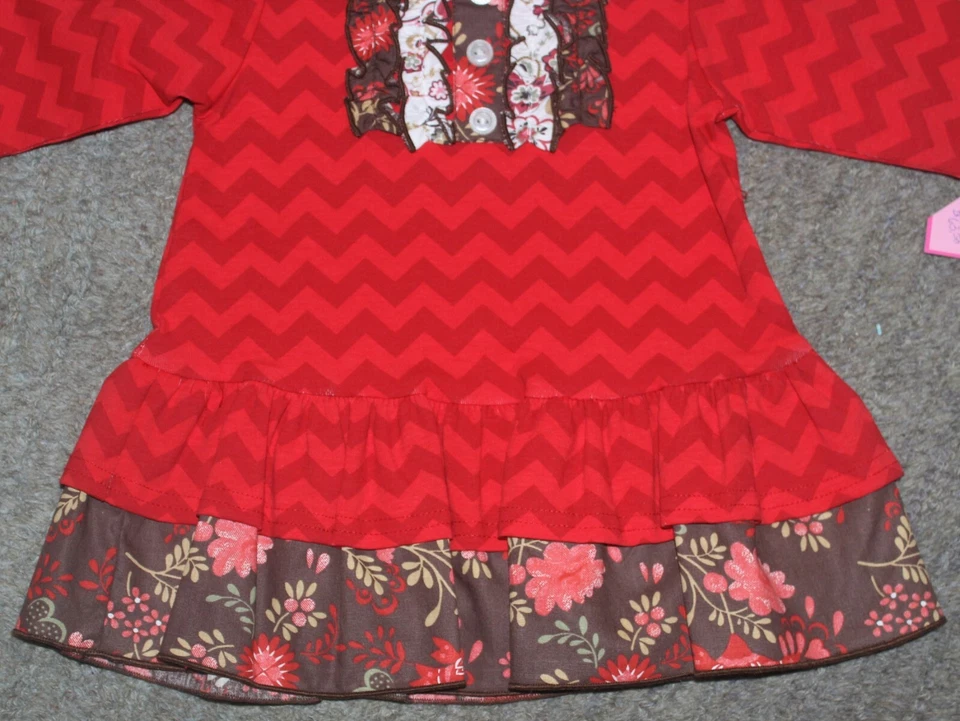 Conjunto de 2 piezas de manga larga Peaches 'n Cream para niñas - Talla 4 - Nuevo con etiquetas Foto 4 de 4