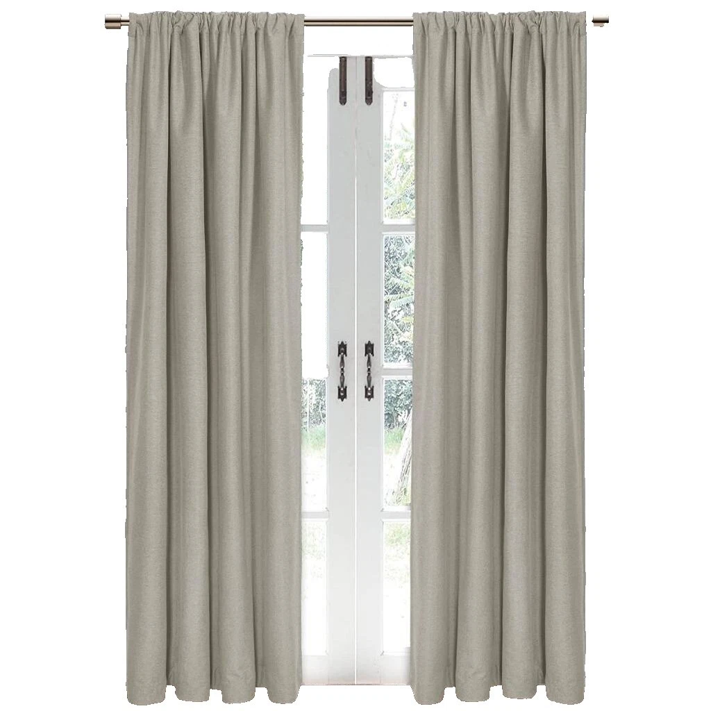 Cortinas y cortinas blancas lisas para ventanas