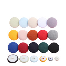 Sewing Fabric Covered Plastic Buttons Coat Sweater 10/11mm/12.5/15/18/20/23/25mm