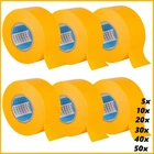 5x Gold Tape 50m 25, 30, 38, 50mm Crepe Tape, Painters Crepe Masking Tape Adhesive Tape