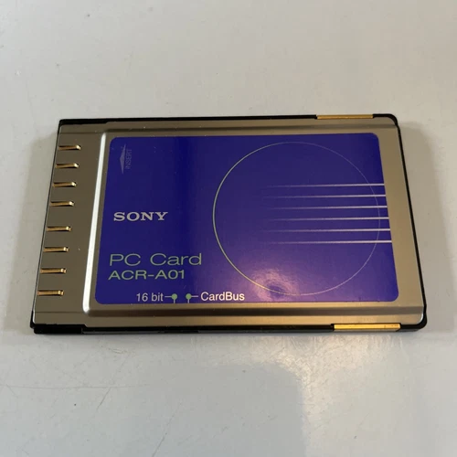 Sony PC Card PCMCIA 16 Bit Interface Card CardBus  ACR-A01