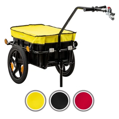 Fahrradanhänger mit Abdeckung Transportwagen Fahrradwagen Handwagen Zelsius