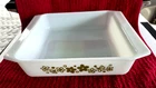 Vintage Pyrex #922 Square Baking Dish Spring Blossom Crazy Daisey 8x8x2