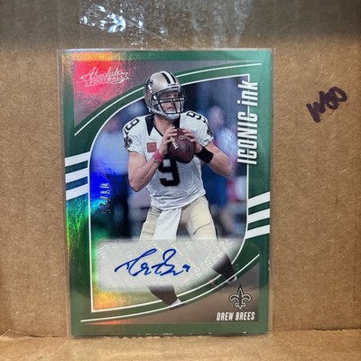 2025 Panini Absolute - Iconic Ink Drew Brees #II-DBS Green 1/25 (AU) First Off!