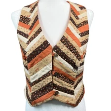 Handmade Quilted Vest Women's S-M (see measurments) Grandma Cottagecore Teacher