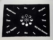 Moon Phase Velveteen Divining Pendulum Answer Mat!