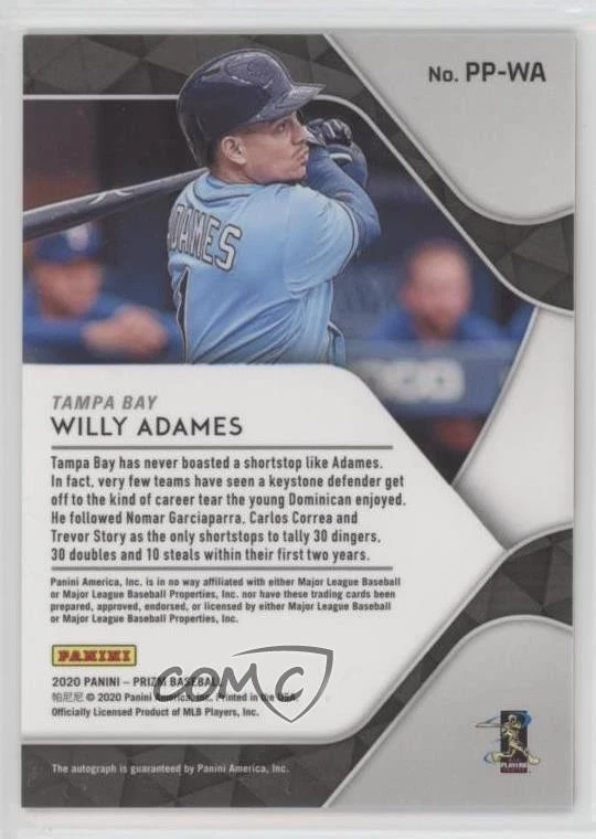 2020 Panini Prizm Pro Penmanship Willy Adames #PP-WA Auto - Image 2 of 2