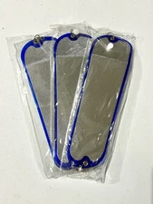 Set Of 3 - 11" Flashers w/Ball Swivel and Clip for Trolling Salmon Fishing