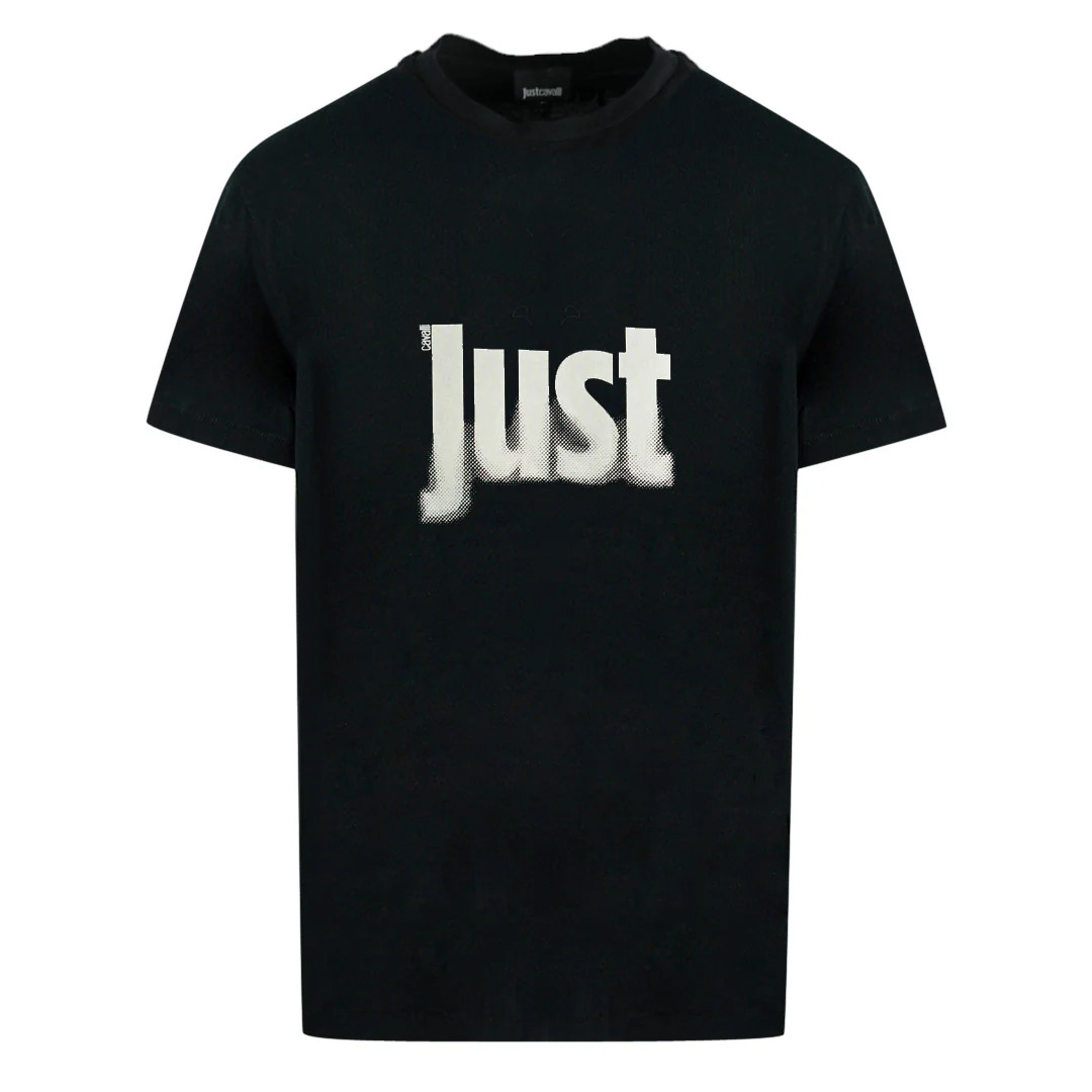 Just Cavalli Fading Logo Black T-Shirt 13090₽