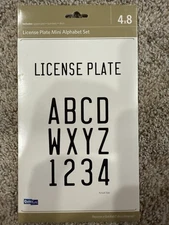 Quickutz License Plate Mini Alphabet Set 4x8, New!