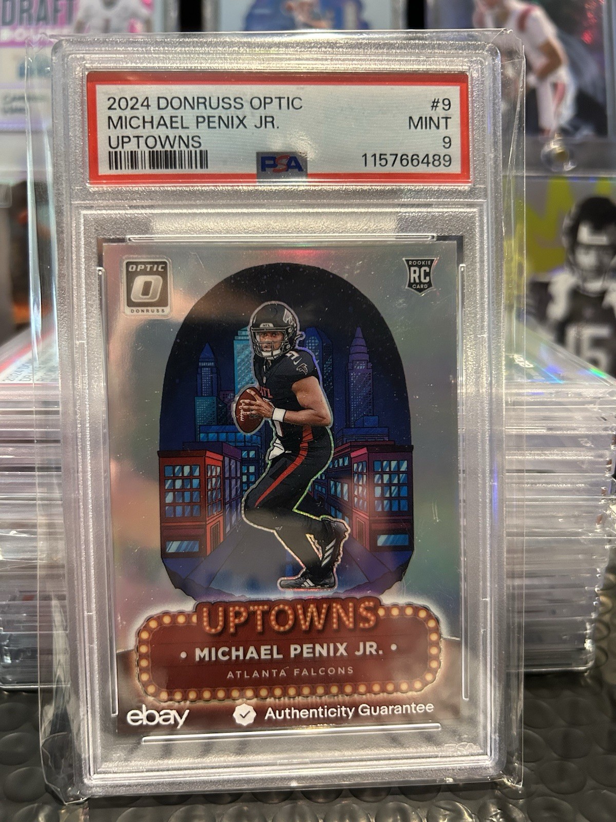 2024 Donruss Optic Michael Penix Jr. Uptowns Rookie Card Mint 9