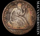1891 Seated Liberty Half Dollar - Scarce  Better Date  No Reserve  #L5150