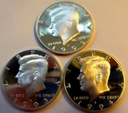 lot of 3 90% Silver proof Kennedy Half dollars 1992 1993 1994  san francisco
