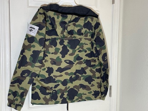 Bathing Ape hooded windbreaker BAPE camo; men's size Small - Picture 3 of 6